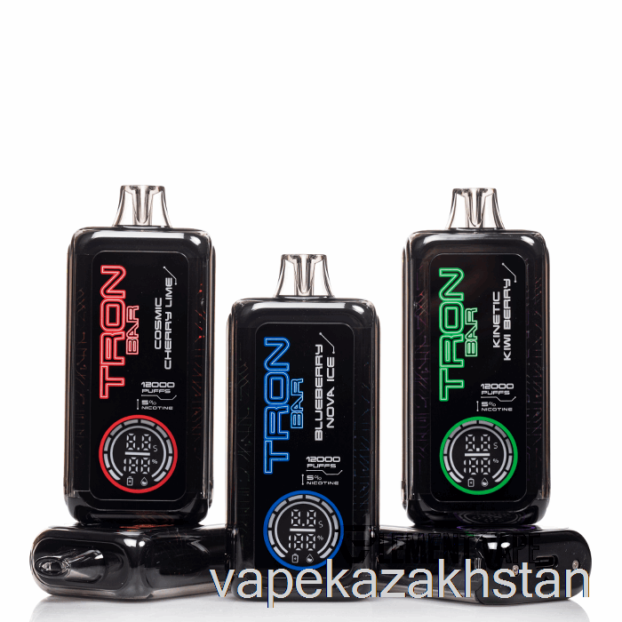Vape Disposable TRON BAR 12K Disposable Neon Mint Ice